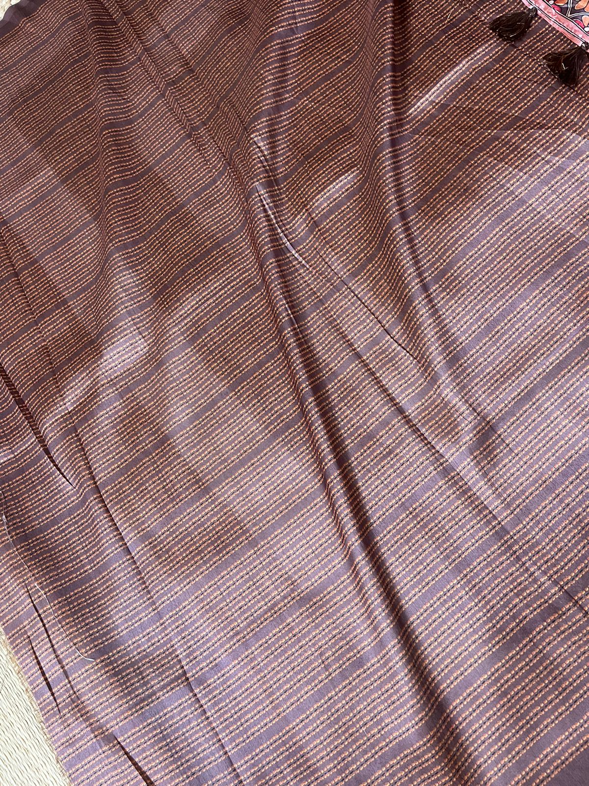 Peach Tussar Elegance