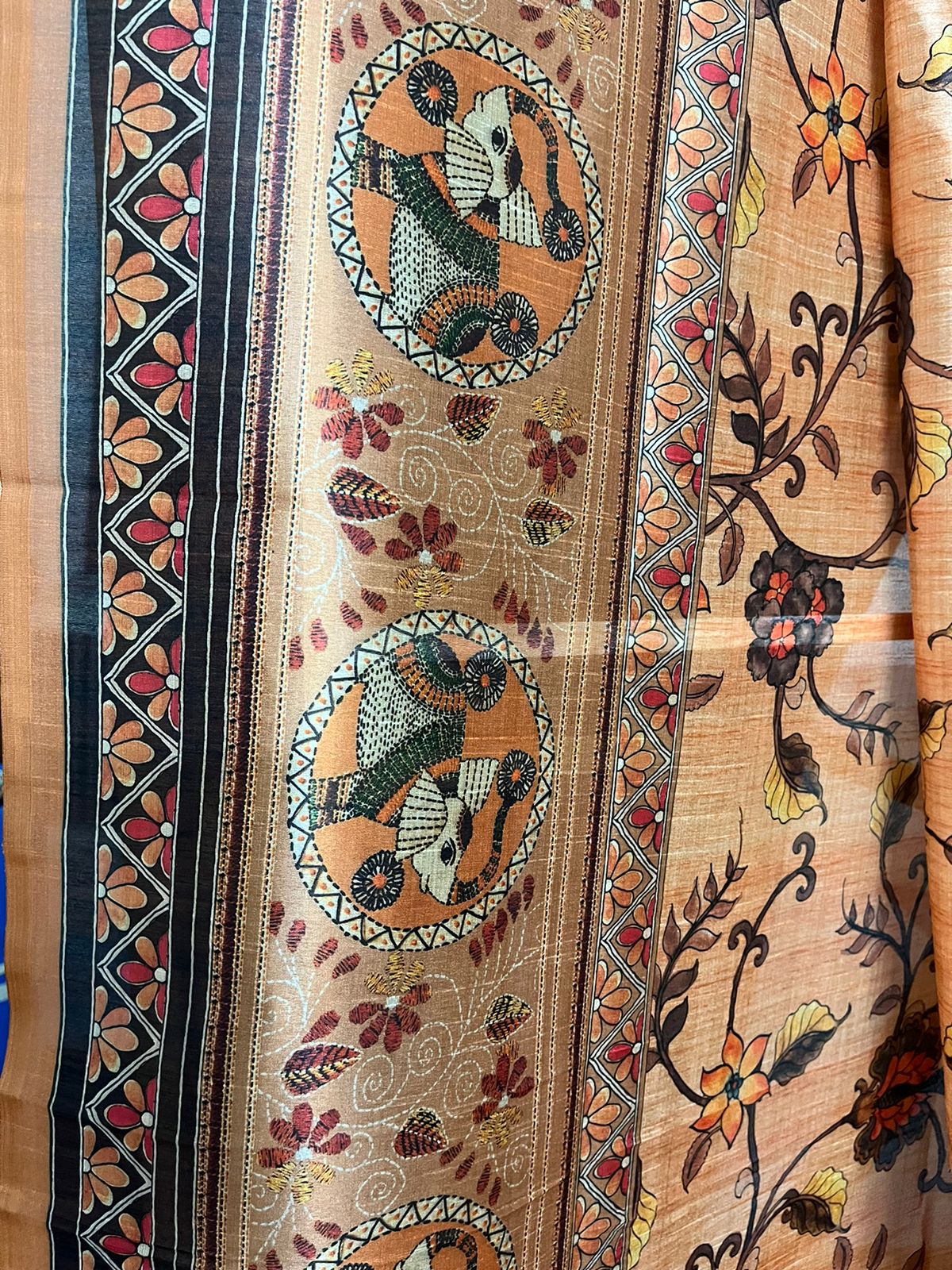 Kalamkari Tussar Delight