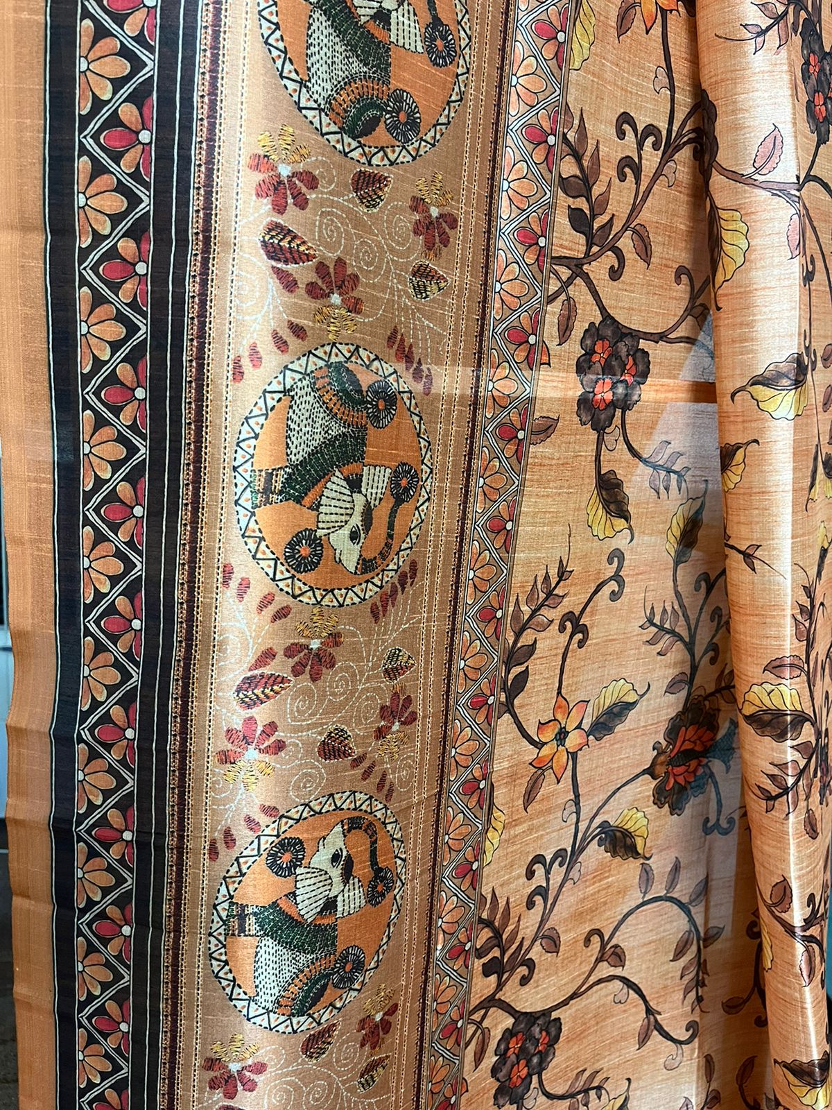 Kalamkari Tussar Delight