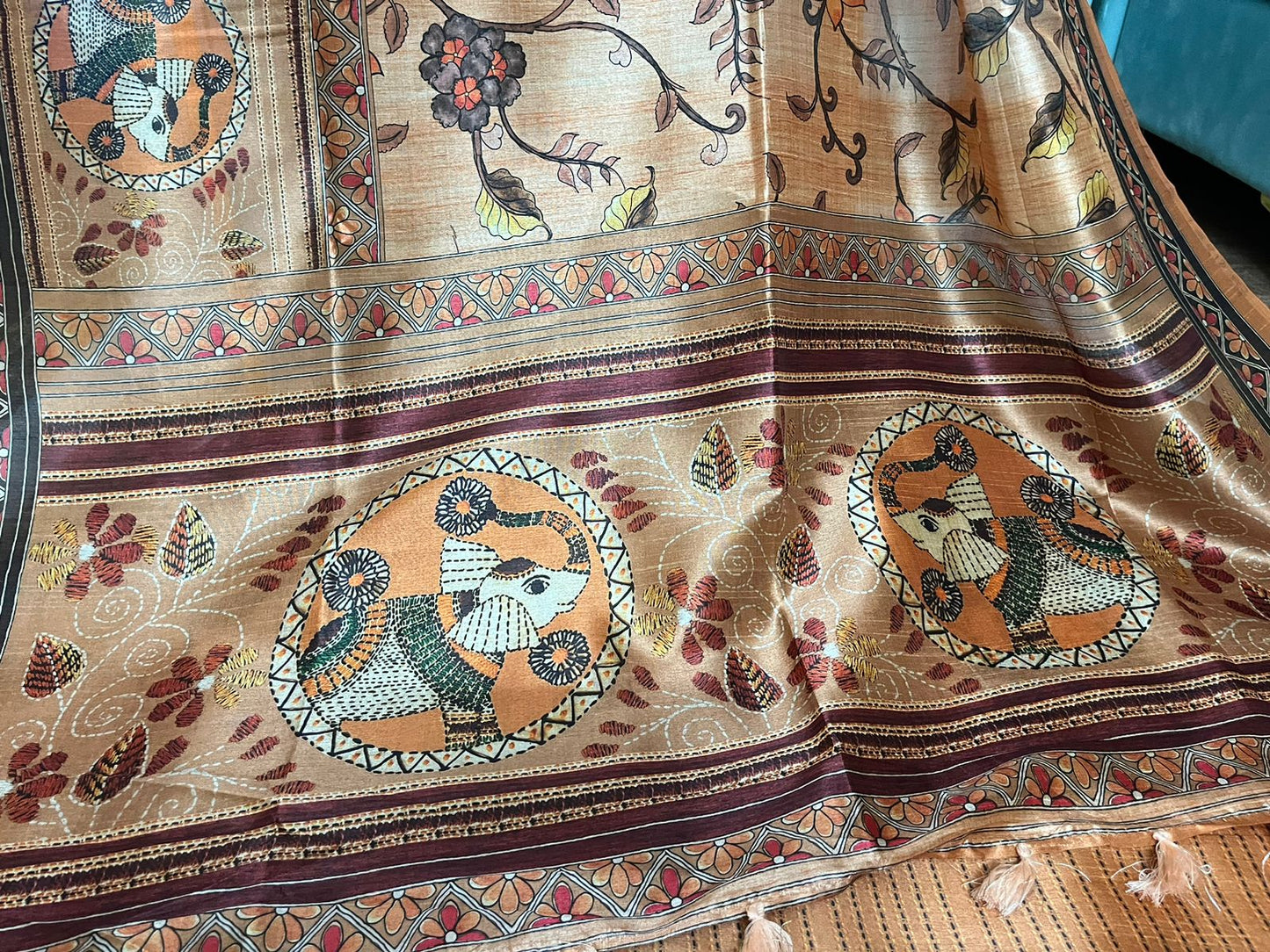 Kalamkari Tussar Delight