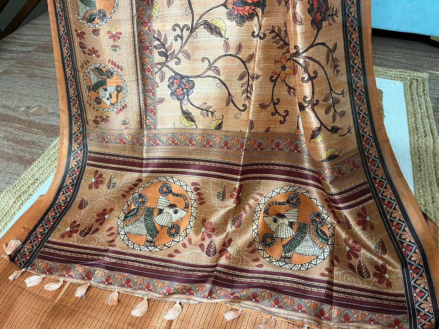 Kalamkari Tussar Delight