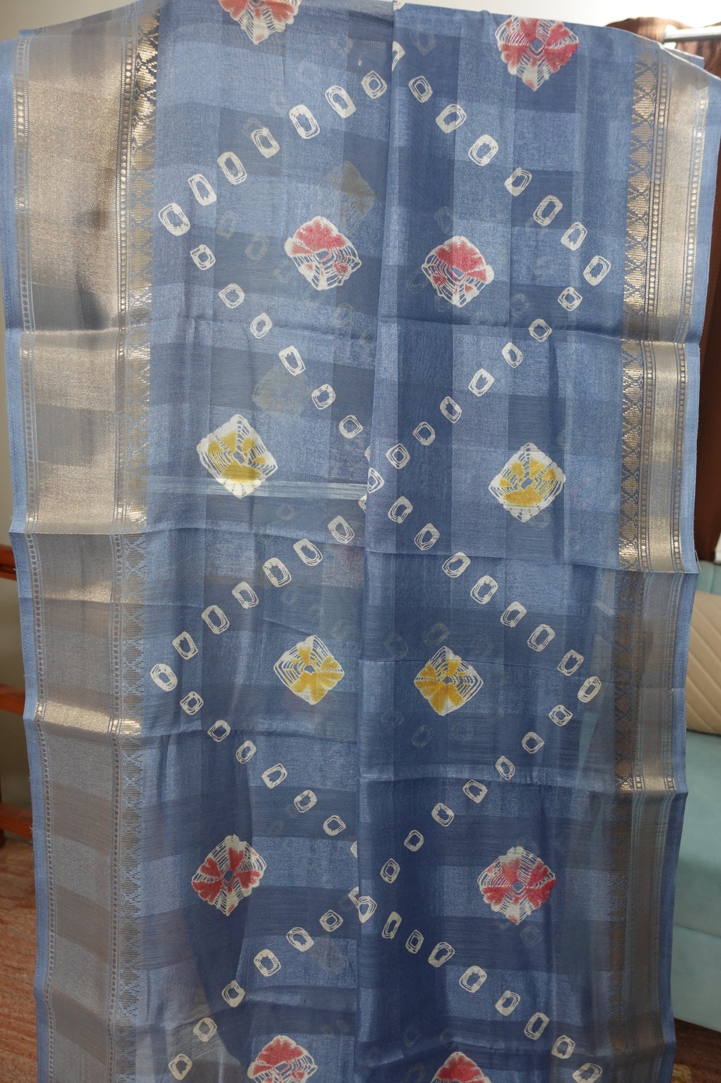 Azure Silk Elegance