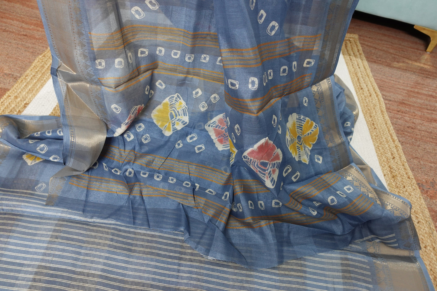 Azure Silk Elegance
