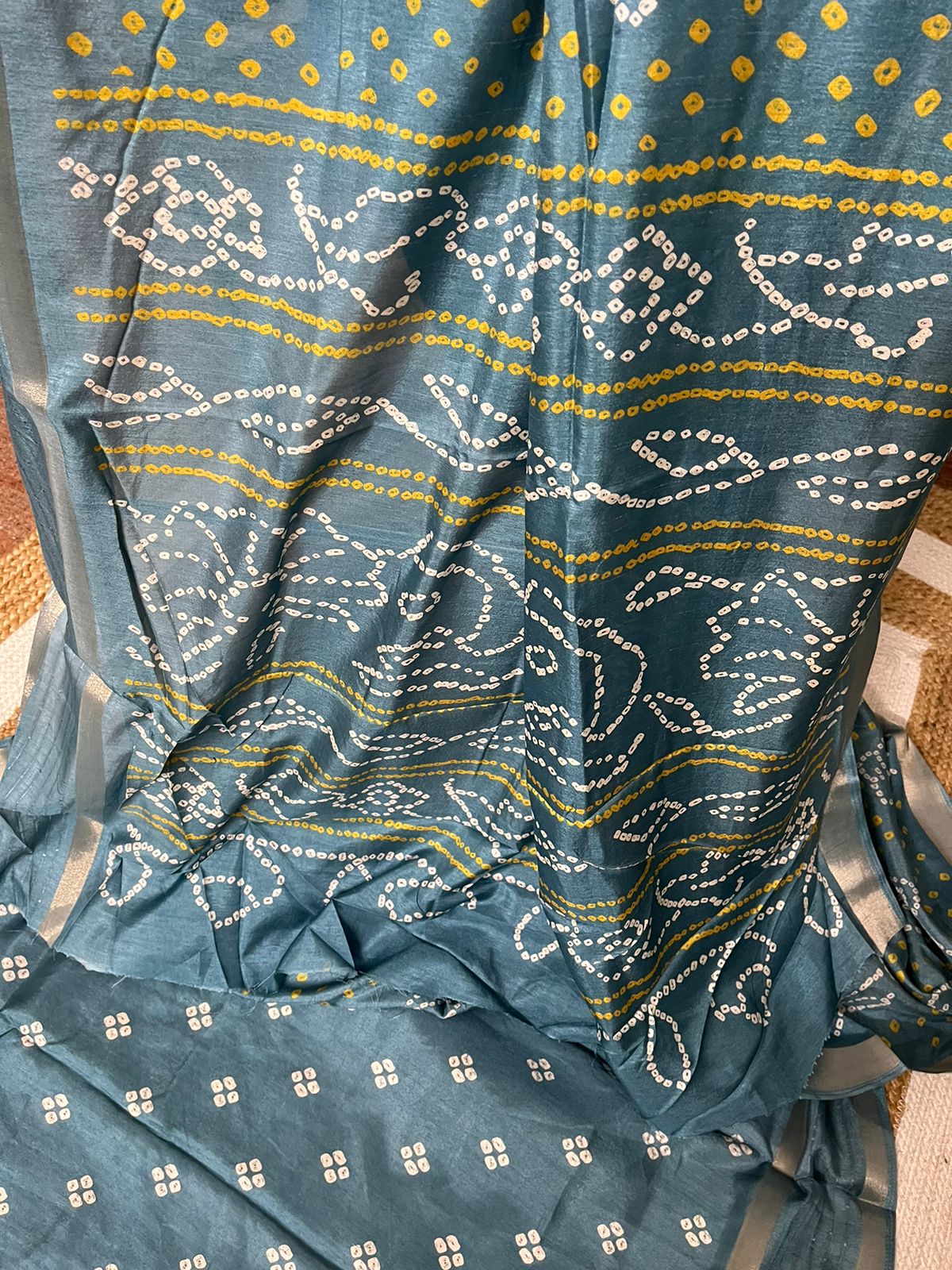 Blue Bandhani Bliss