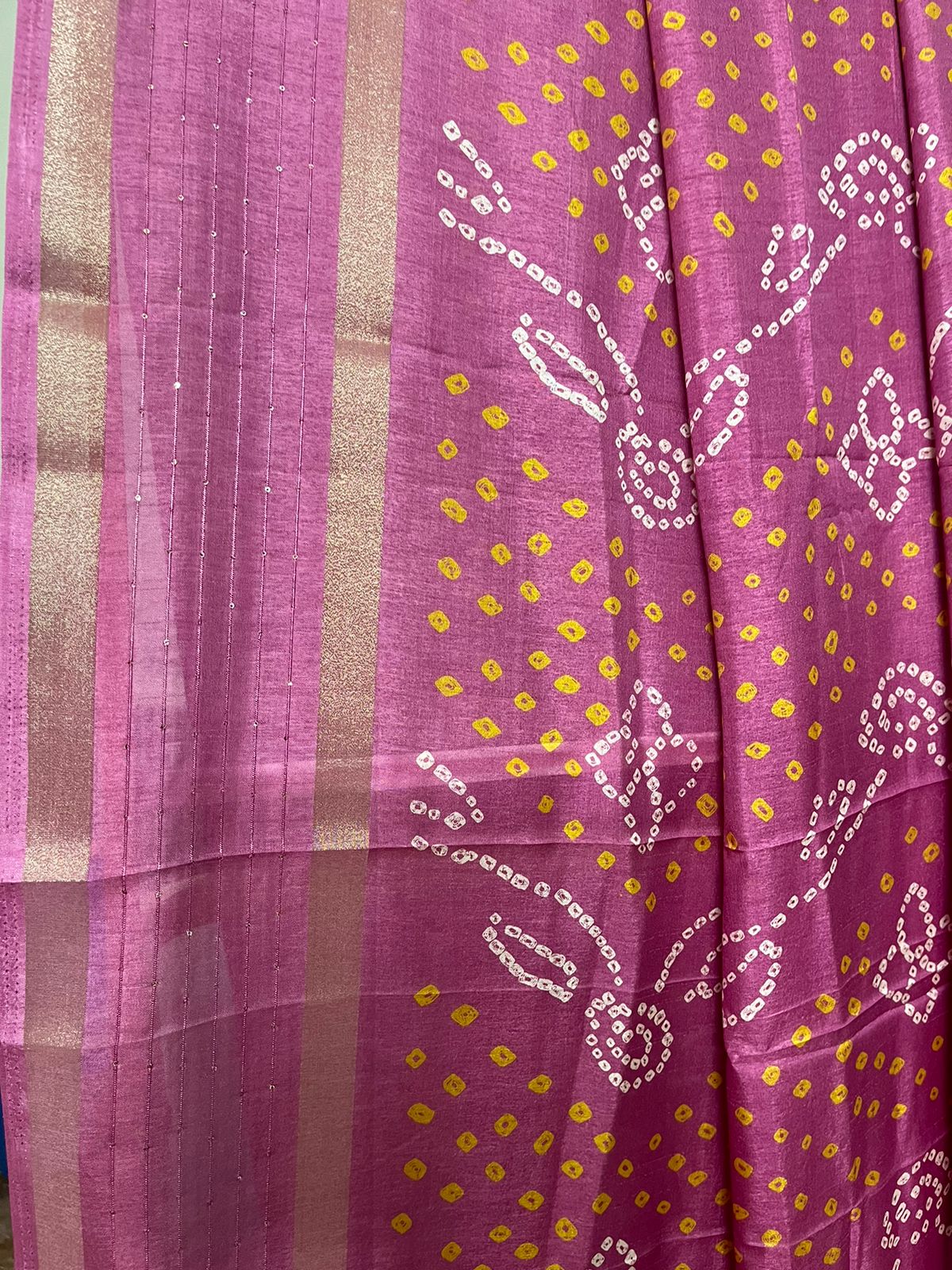 Dark Pink Bandhani
