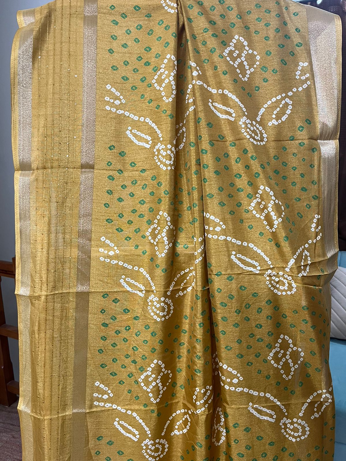 Mustard Bandhani Magic