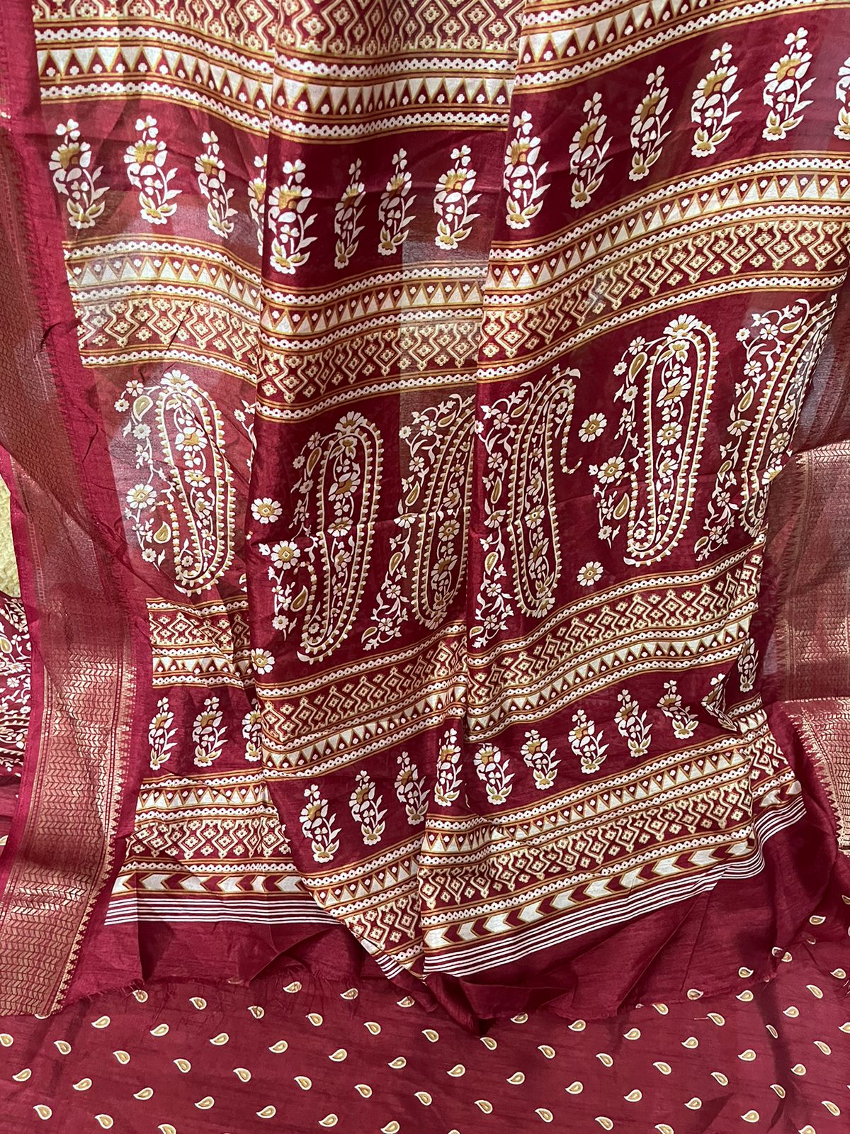 Crimson Silk Elegance