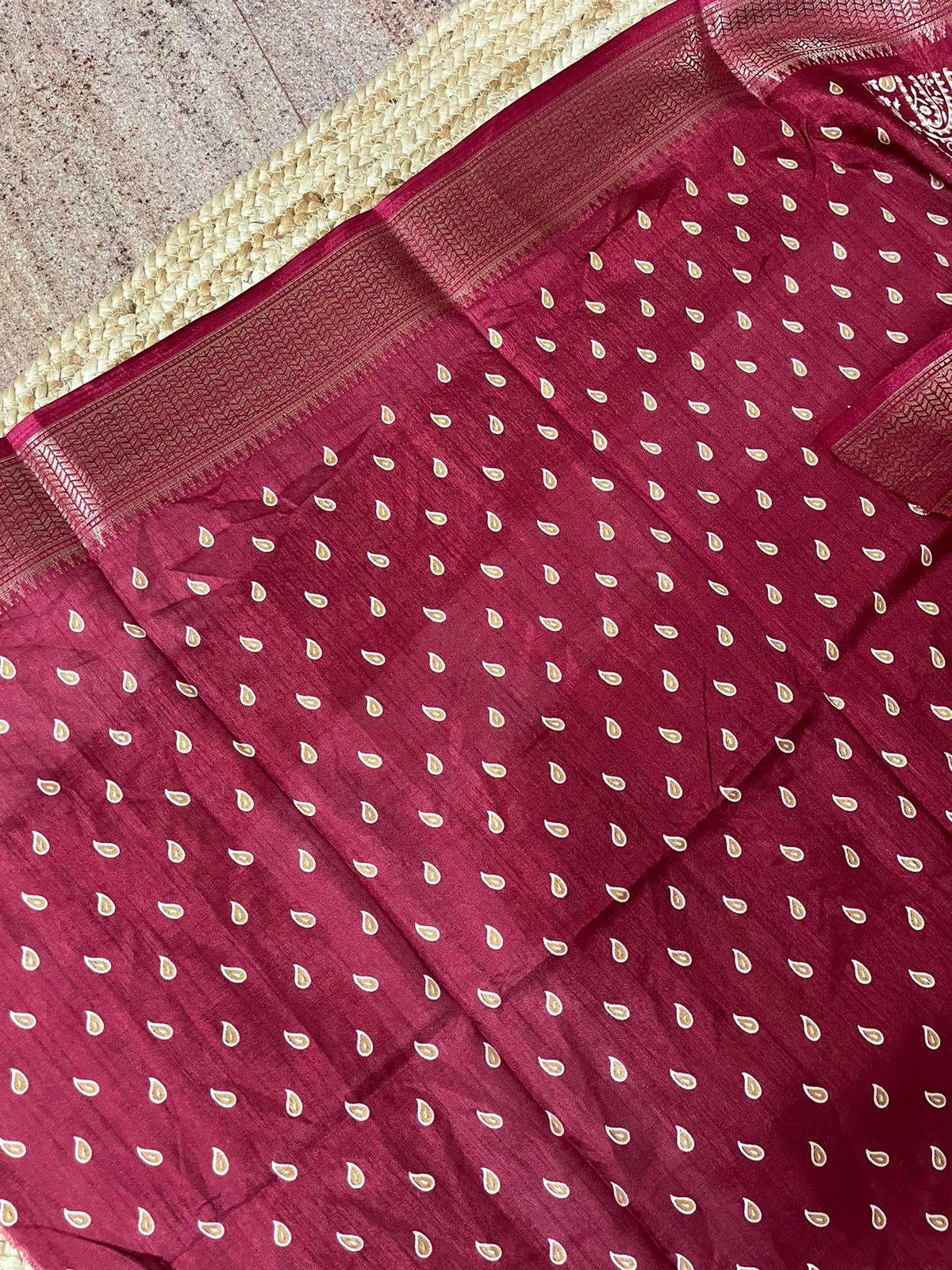 Crimson Silk Elegance