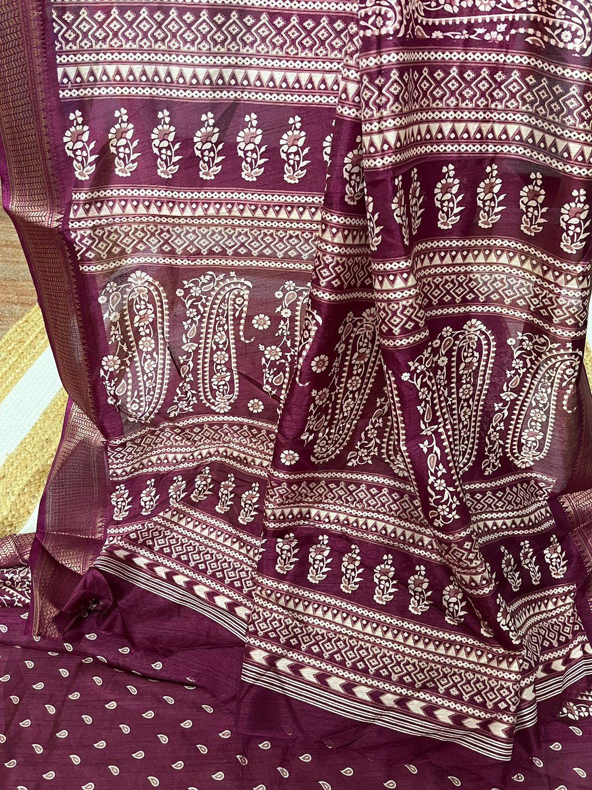 Brinjal Silk Mystique