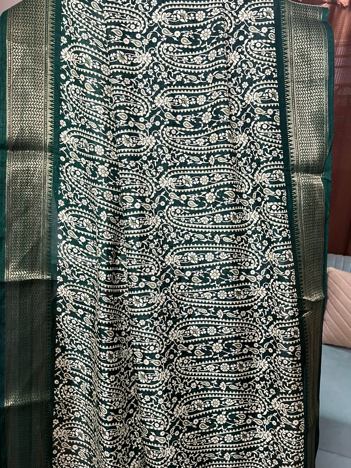 Emerald Silk Elegance