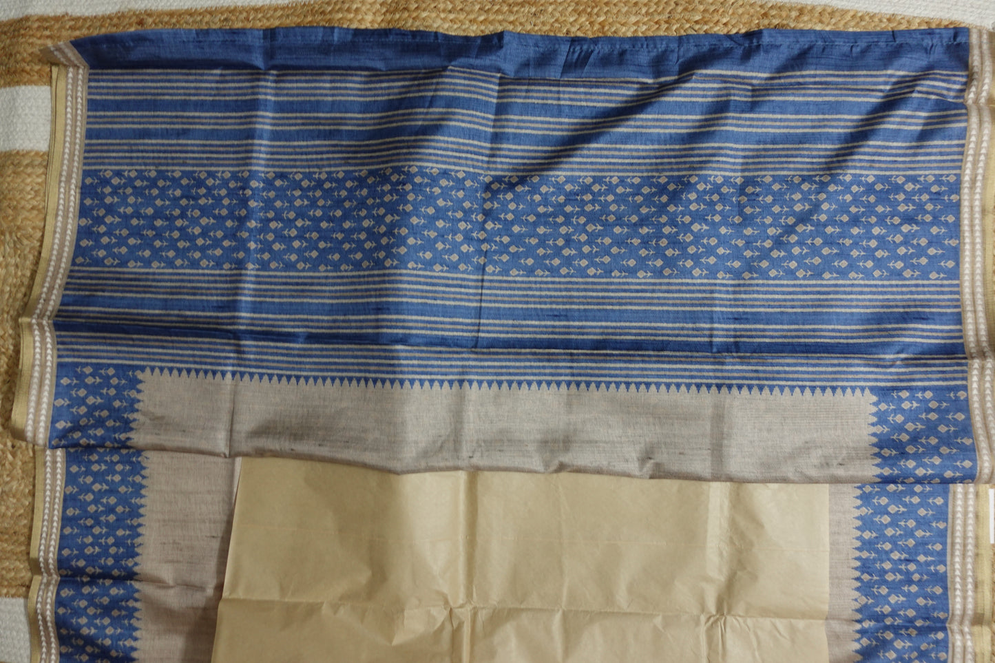 Beige Indigo Elegance