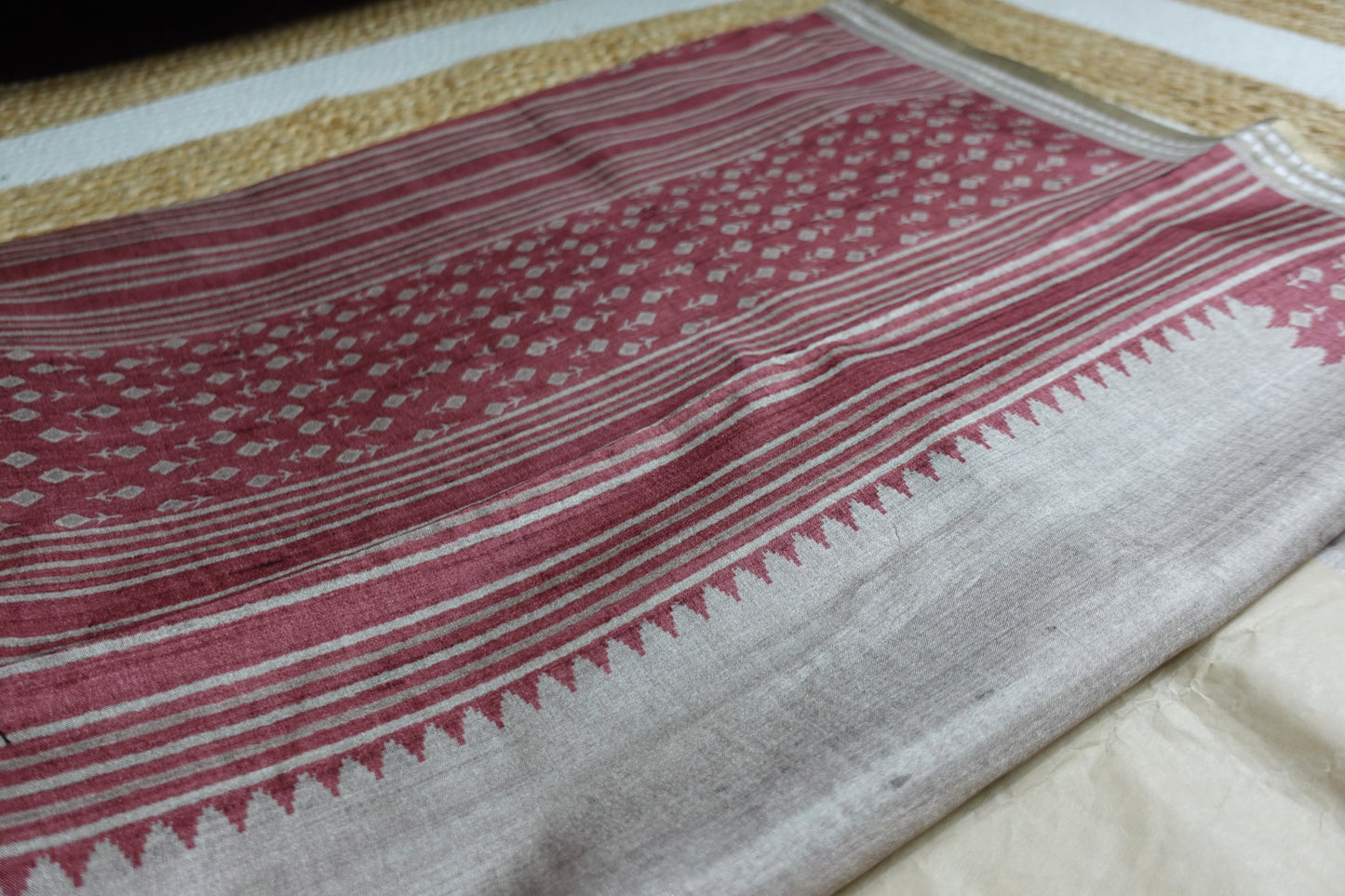 Beige Maroon Grace
