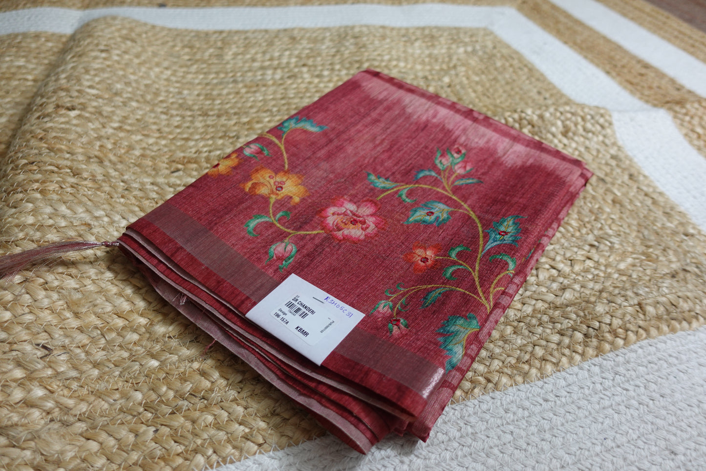 Red Floral Geometry