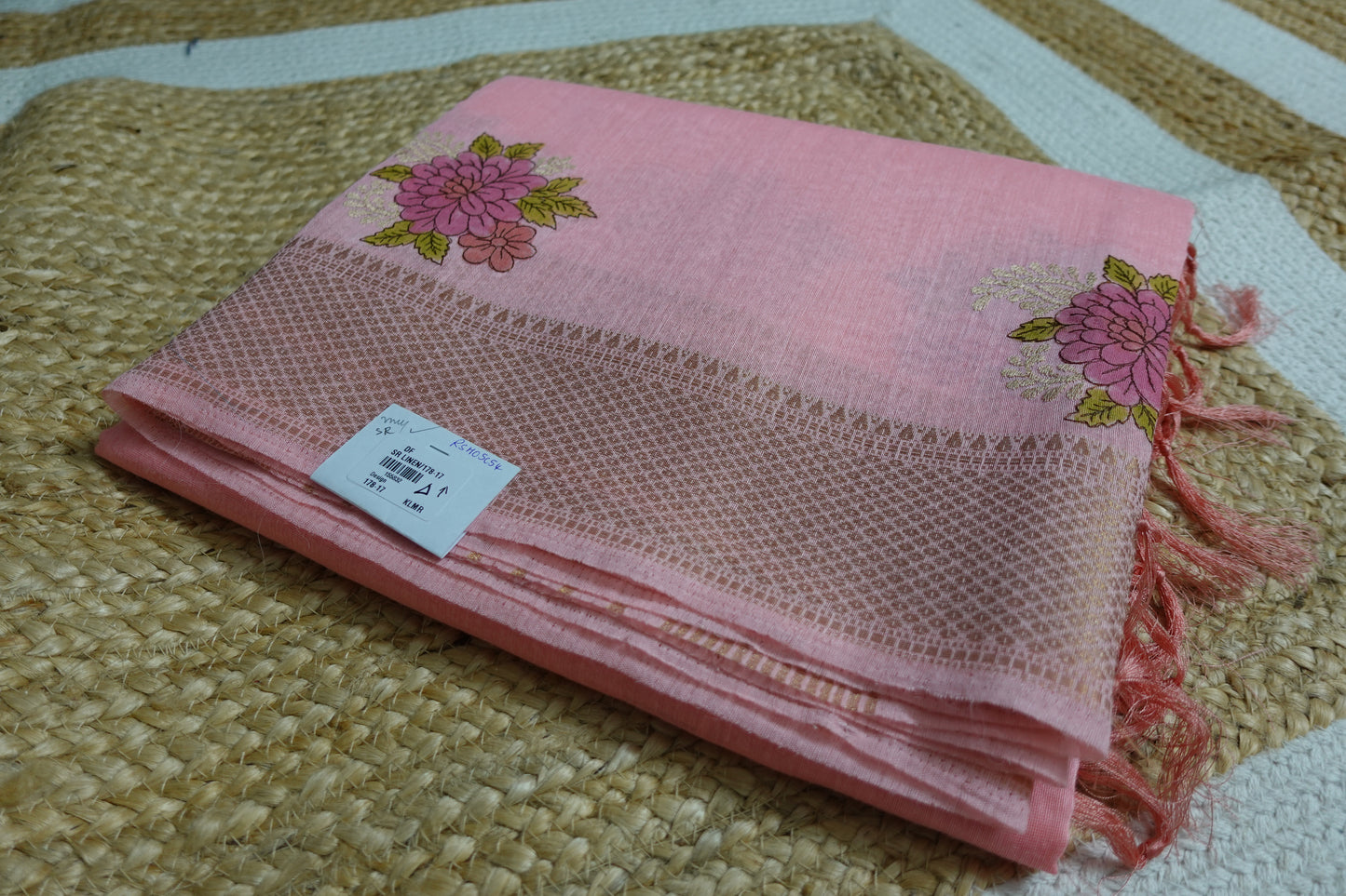 Threaded Blooms in Pink