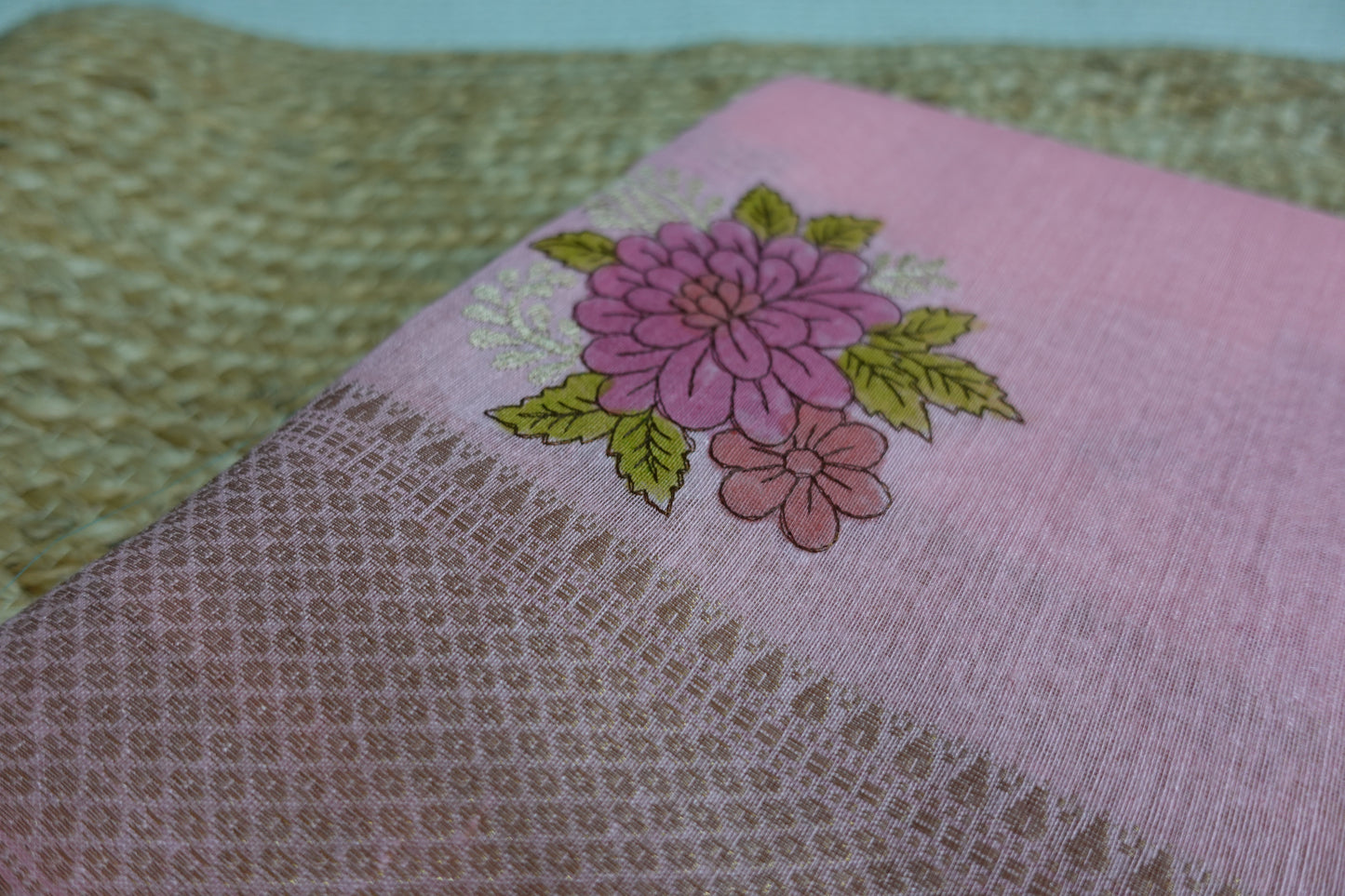 Threaded Blooms in Pink