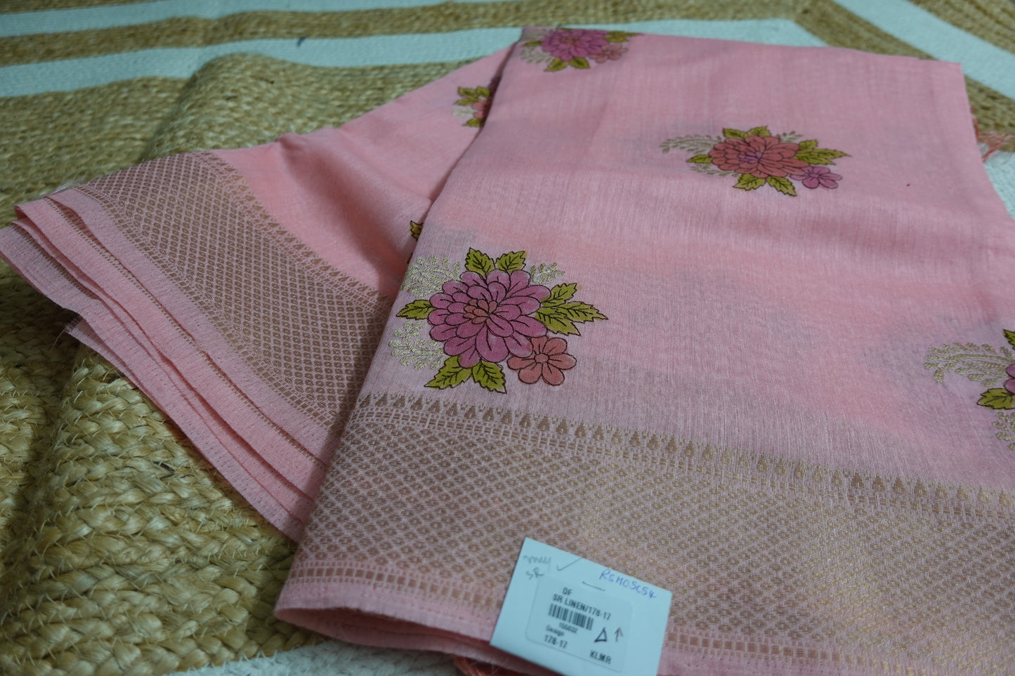 Threaded Blooms in Pink