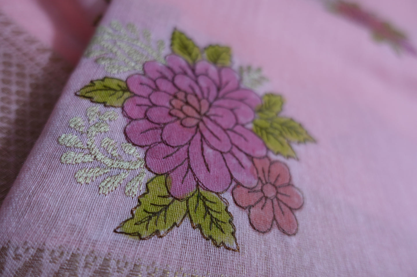 Threaded Blooms in Pink