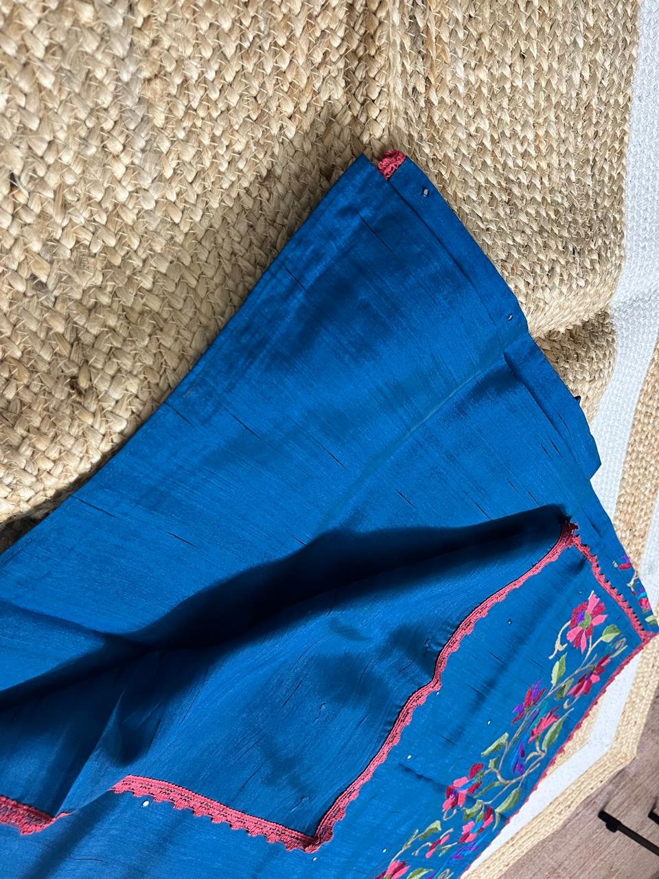 Grace in Every Drape – Peacock Blue Perfection