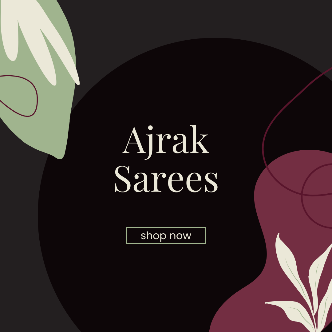 Ajrak Sarees