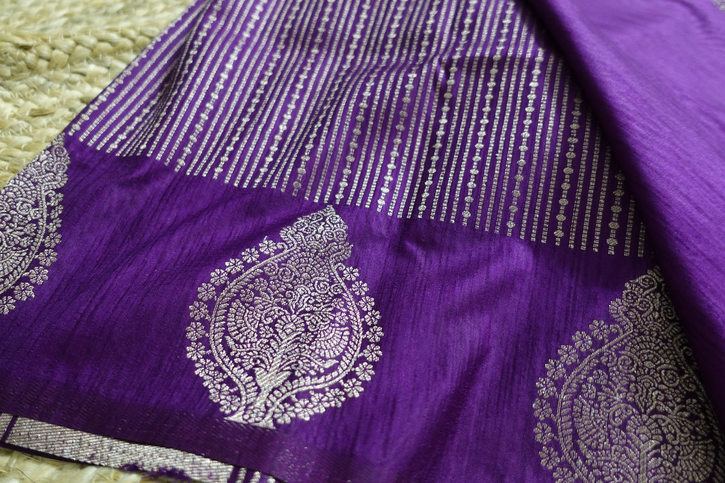 Purple Elegance Woven in Tradition - MC1225S32
