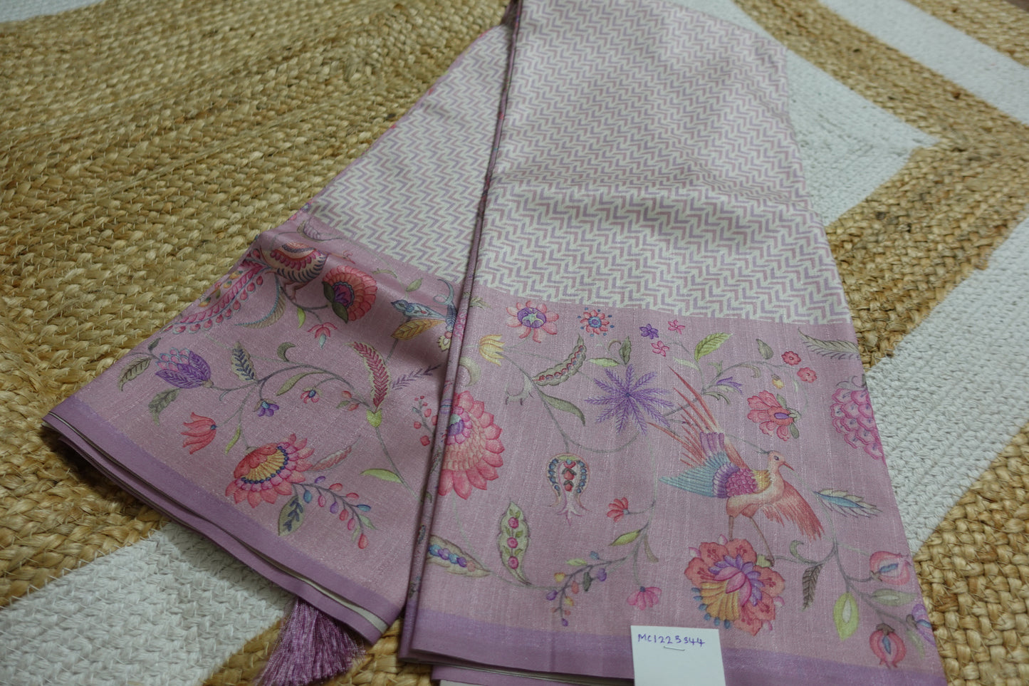 Pastel Pink Semi-Tussar Elegance