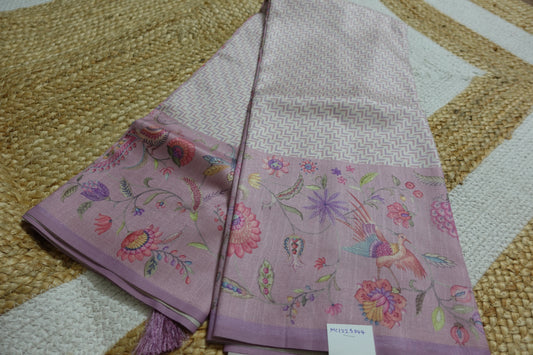 Pastel Pink Semi-Tussar Elegance