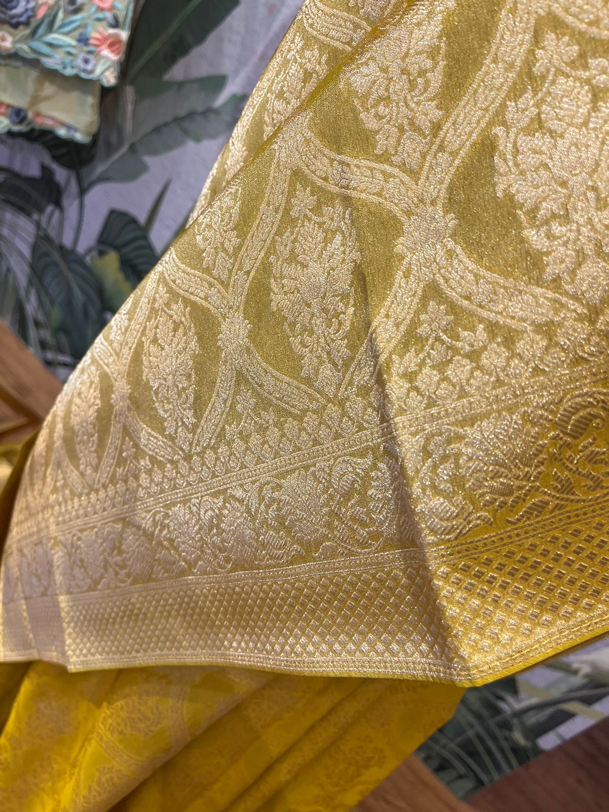 Shimmering Gold Saree