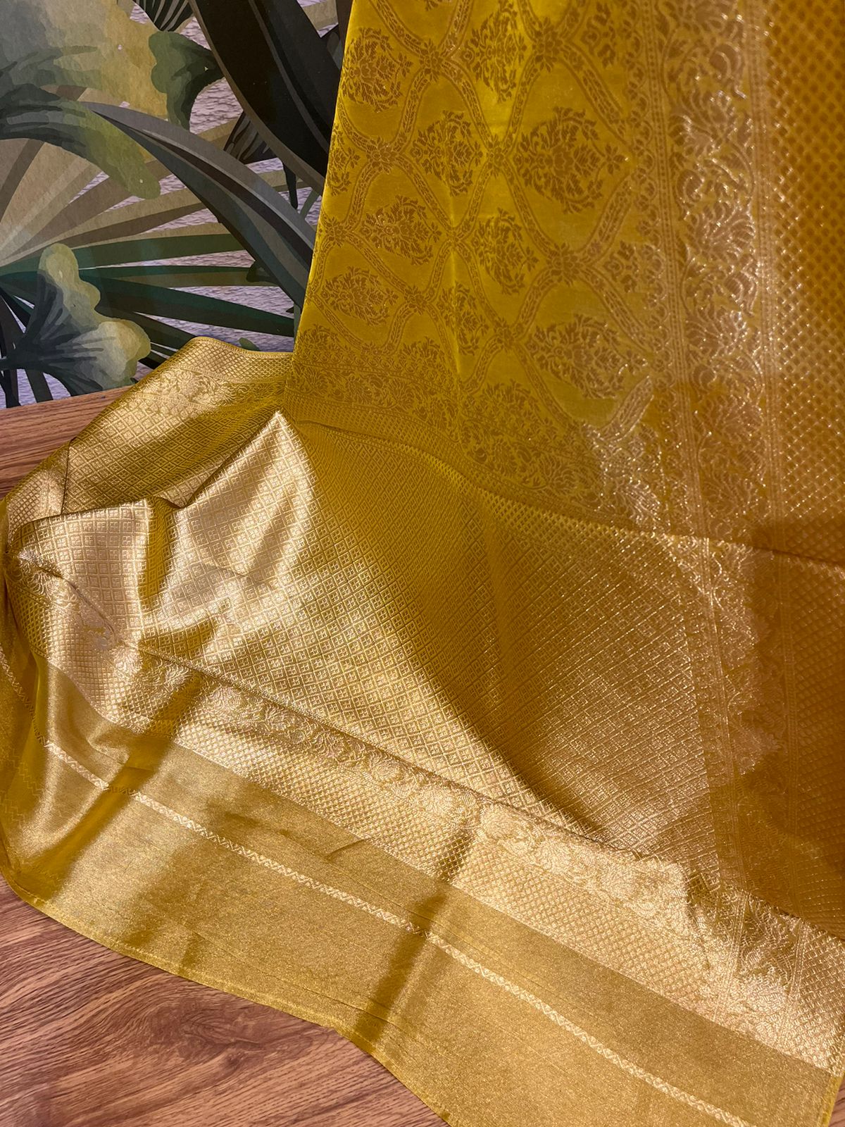 Shimmering Gold Saree