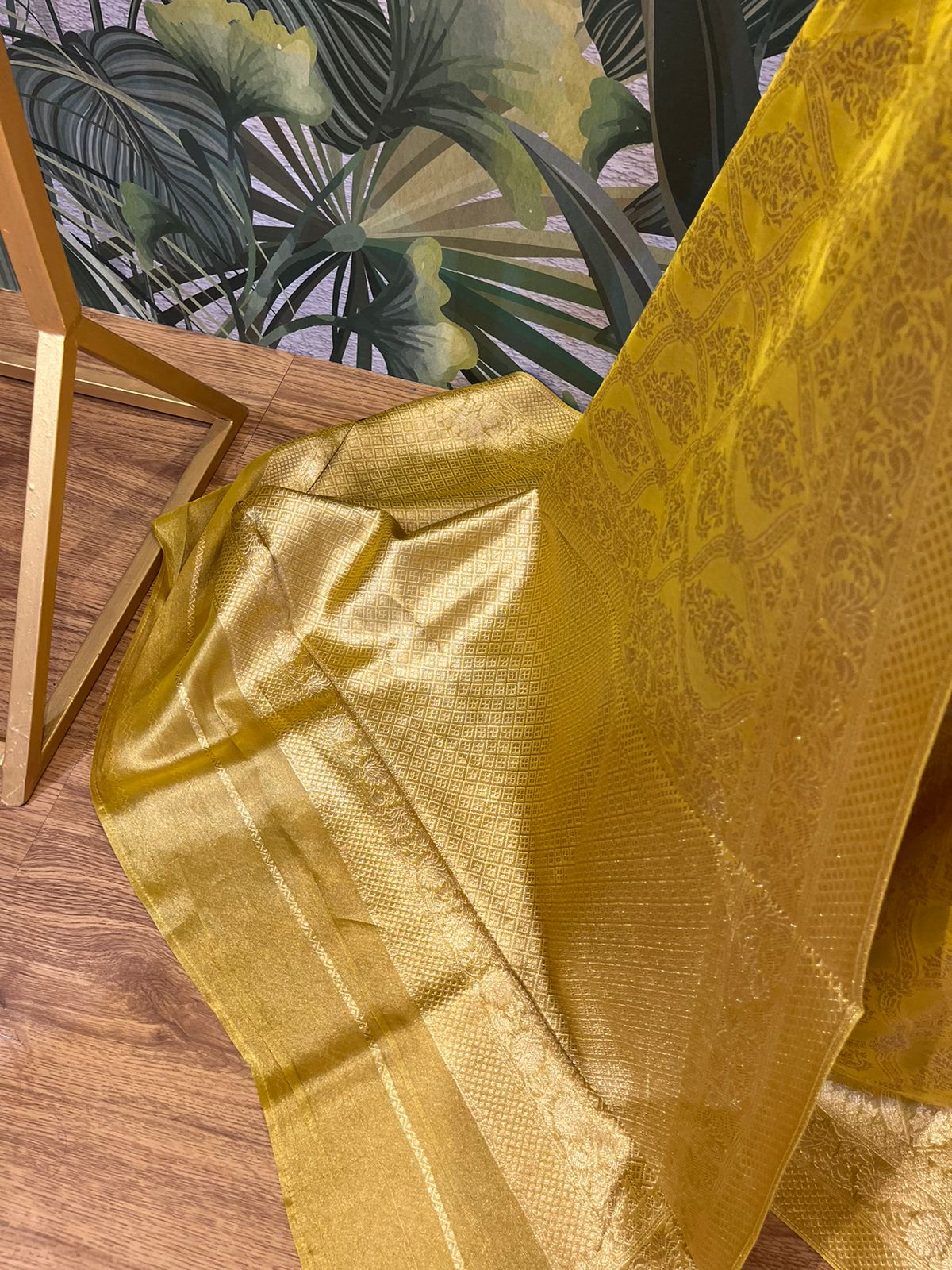 Shimmering Gold Saree