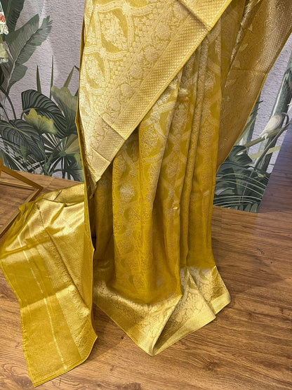 Shimmering Gold Saree