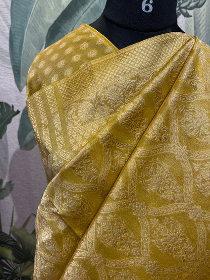 Shimmering Gold Saree