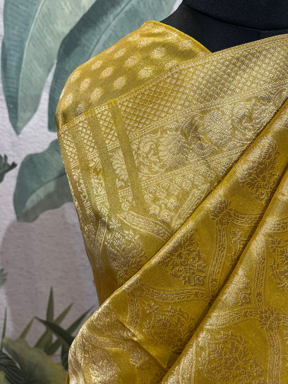 Shimmering Gold Saree