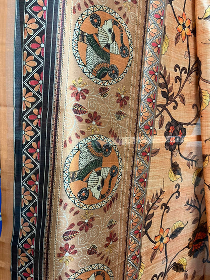 Kalamkari Tussar Delight