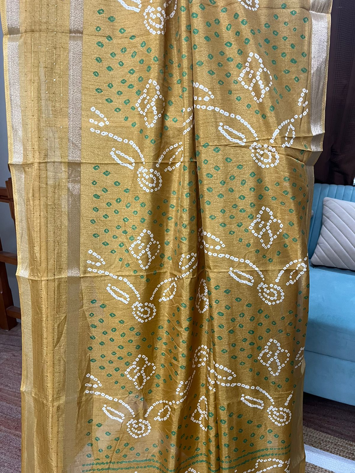 Mustard Bandhani Magic