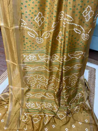 Mustard Bandhani Magic