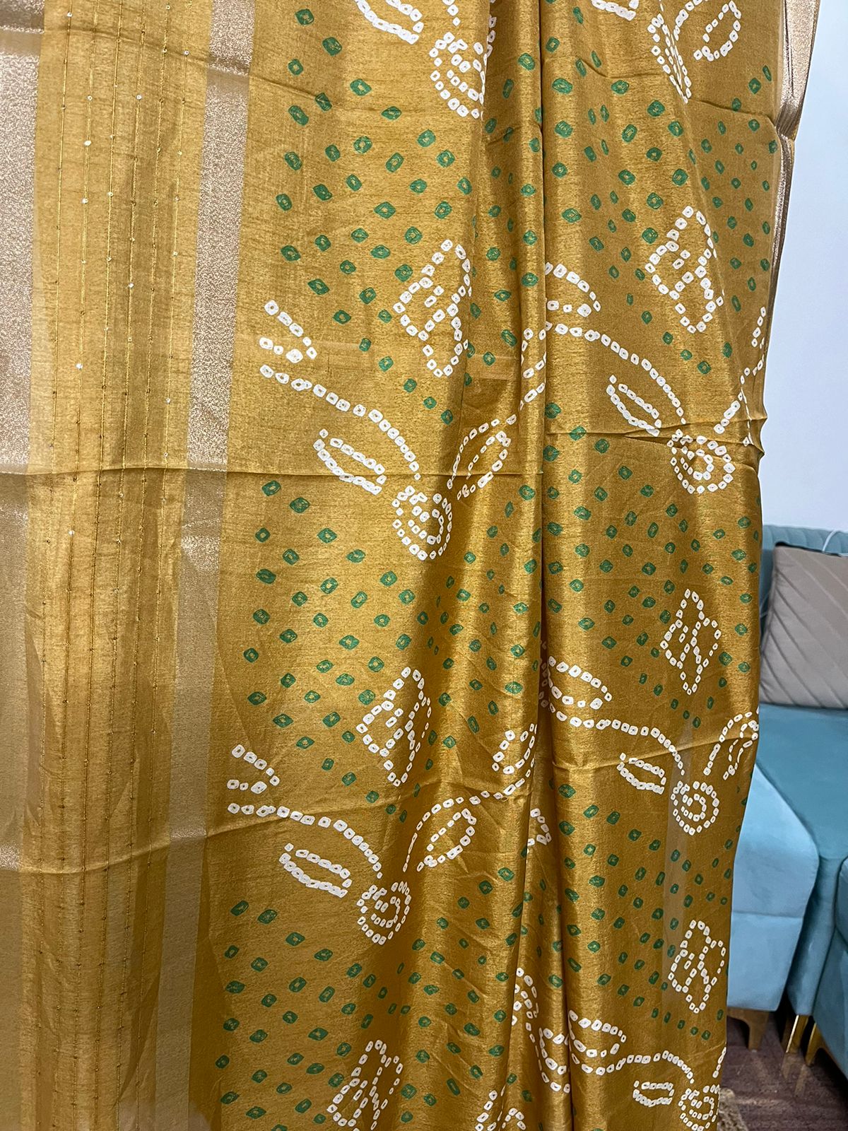 Mustard Bandhani Magic