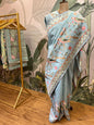 Sky Blue Tussar Serenity