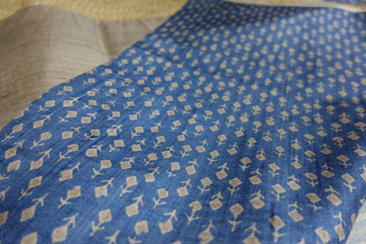 Beige Indigo Elegance