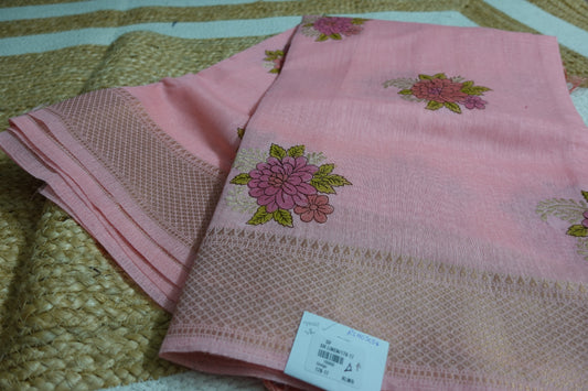 Threaded Blooms in Pink