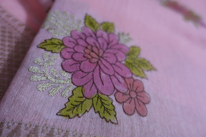 Threaded Blooms in Pink