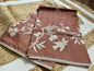 Elegant Brown Tussar Saree with Detailing