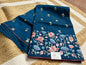 Peacock Blue Tussar Saree with Embroidery